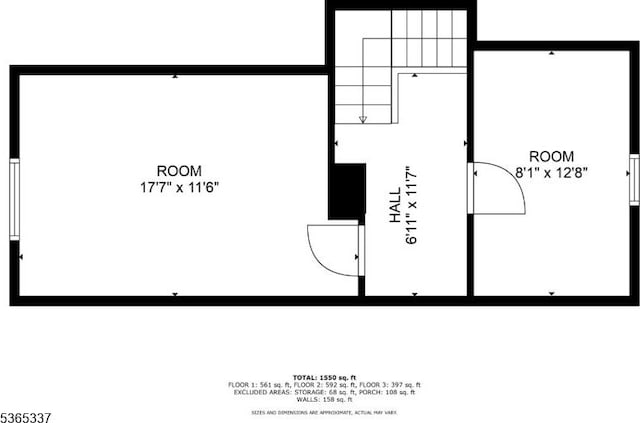 305 W Clay Ave, Roselle Park Boro, NJ 07204 - view of floor plan / room layout