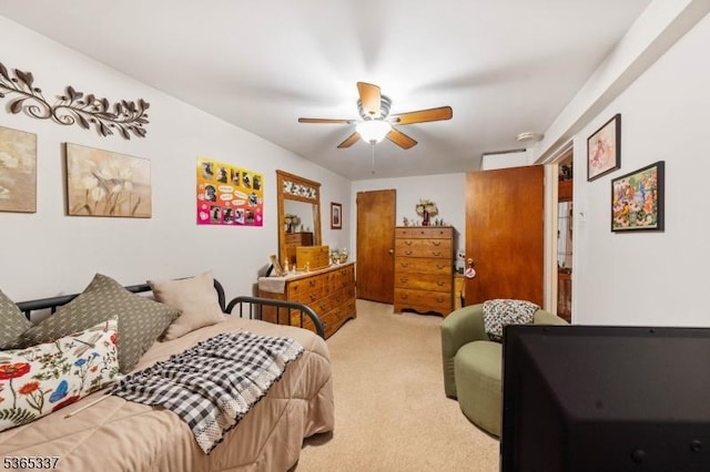 305 W Clay Ave, Roselle Park Boro, NJ 07204 - bedroom with carpet and a ceiling fan