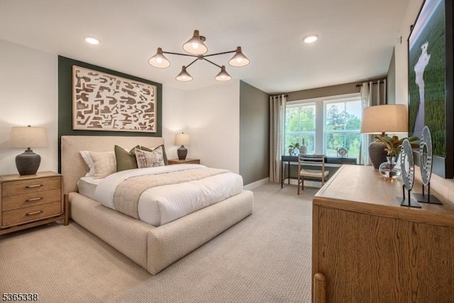 16 Whitaker Ln, Far Hills Boro, NJ 08873 - bedroom with light carpet and recessed lighting