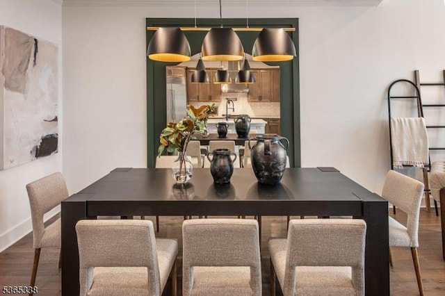 16 Whitaker Ln, Far Hills Boro, NJ 08873 - dining space featuring wood finished floors