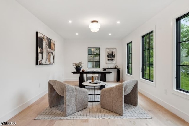 338 Old Short Hills Rd, Millburn Twp, NJ 07078 - dining area with light wood-style flooring and recessed lighting