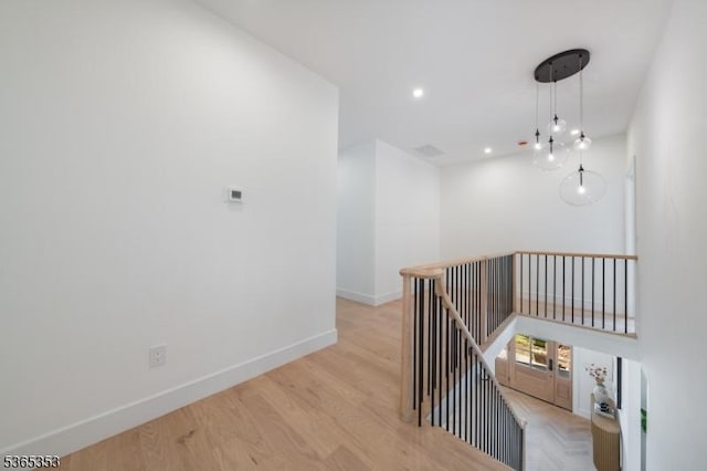 338 Old Short Hills Rd, Millburn Twp, NJ 07078 - stairway featuring wood finished floors and recessed lighting