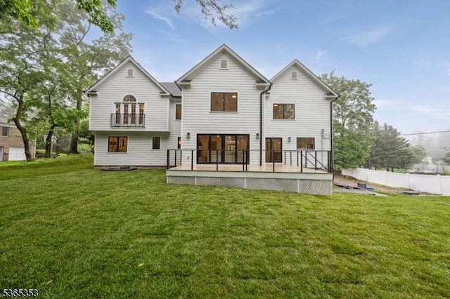 338 Old Short Hills Rd, Millburn Twp, NJ 07078 - rear view of house featuring a deck