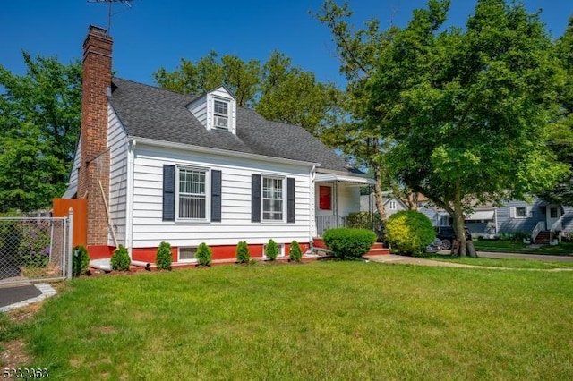 340 Hamilton St, Roselle Boro, NJ 07203 - cape cod home with a chimney and a shingled roof