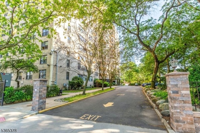 201 Saint Pauls Ave Unit 7M, Jersey City, NJ 07306 - view of asphalt road with curbs and sidewalks