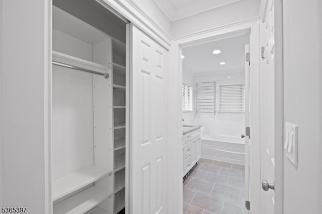 46 Overlook Dr Unit 46, Independence Twp, NJ 07840 - spacious closet with light tile patterned flooring