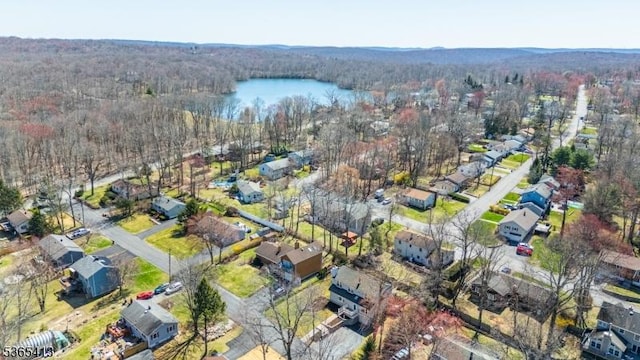 9 Hilary Ct, Vernon Twp, NJ 07460 - aerial overview of property's location featuring a heavily wooded area and a nearby body of water
