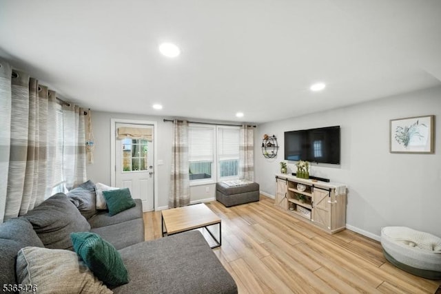 356 Raleigh Rd, Rahway City, NJ 07065 - living area with recessed lighting and light wood-type flooring