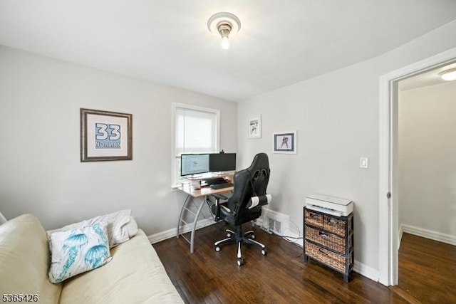 356 Raleigh Rd, Rahway City, NJ 07065 - office area with wood finished floors and baseboards