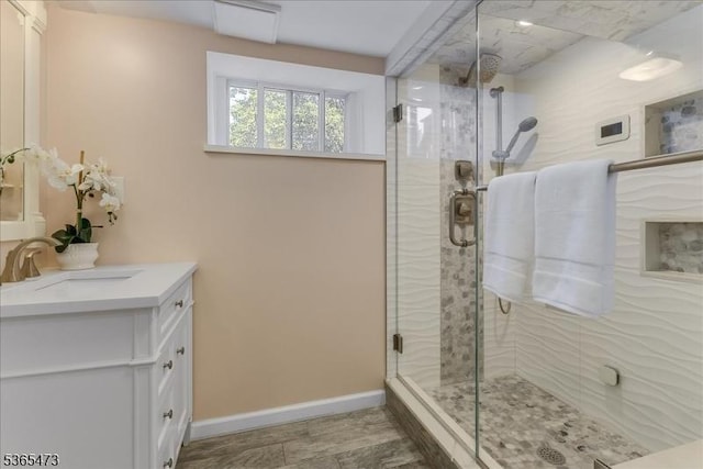 162 N Maple Ave, Bernards Twp, NJ 07920 - full bathroom with vanity and a shower stall