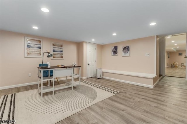 162 N Maple Ave, Bernards Twp, NJ 07920 - home office with recessed lighting and wood finished floors