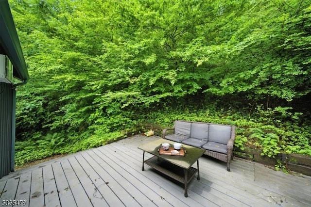 182 Musconetcong River Rd, Lebanon Twp, NJ 07882 - wooden terrace featuring outdoor lounge area