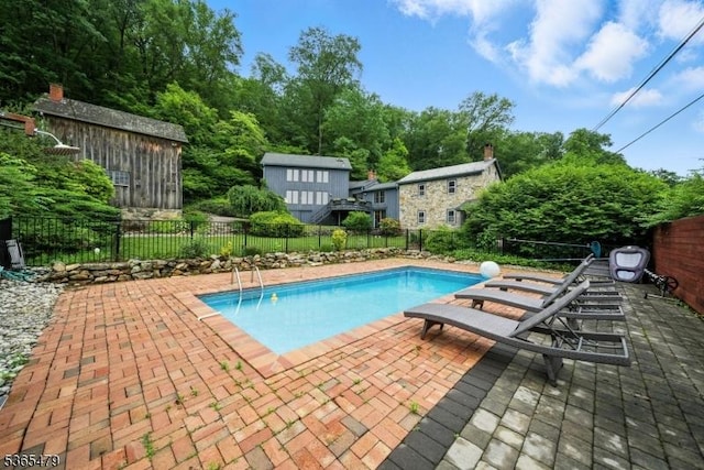 182 Musconetcong River Rd, Lebanon Twp, NJ 07882 - view of swimming pool with a patio and a fenced backyard