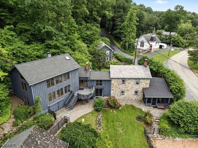 182 Musconetcong River Rd, Lebanon Twp, NJ 07882 - view of subject property featuring a forest
