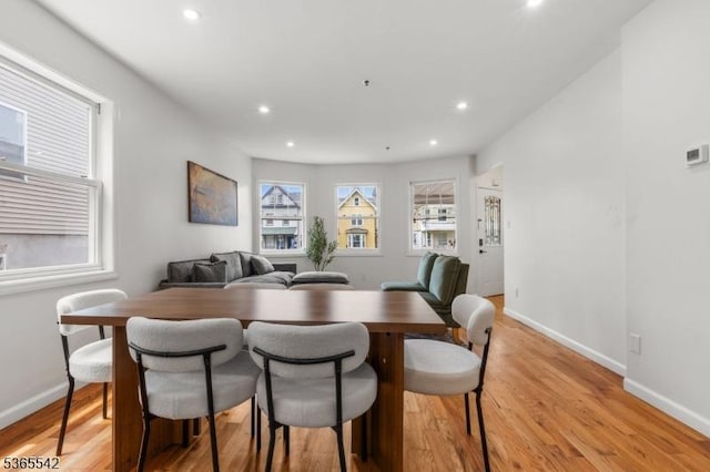 98 S Burnett St, East Orange City, NJ 07018 - dining area with recessed lighting and light wood finished floors
