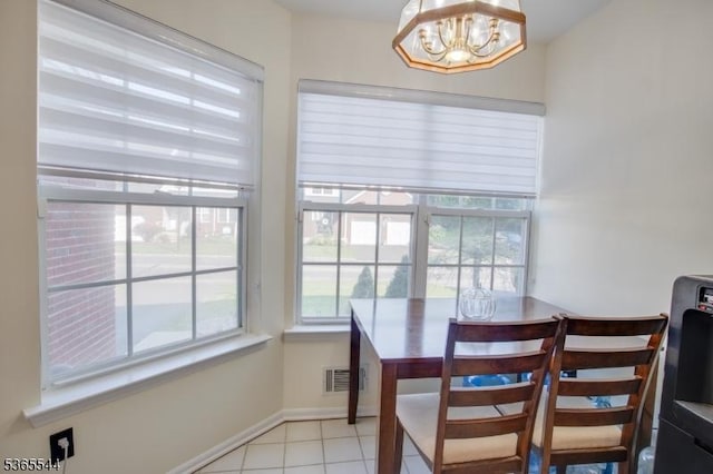 1203 Magnolia Ct, Washington Twp, NJ 07840 - dining room featuring a chandelier and light tile patterned floors