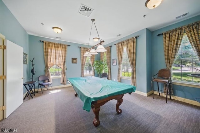 63 Ridgeview Ln, Mount Arlington Boro, NJ 07856 - game room with carpet floors and pool table