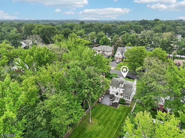 942 Summit Ave, Westfield Town, NJ 07090 - aerial view of a heavily wooded area