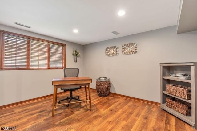114 Fawn Ridge Dr, Long Hill Twp, NJ 07946 - office space with recessed lighting and wood finished floors