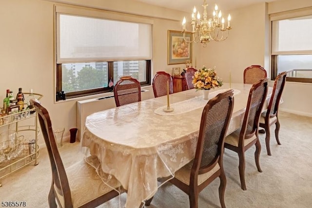 2 Claridge Dr Unit 7Lw, Verona Twp, NJ 07044 - dining space with light carpet and a chandelier