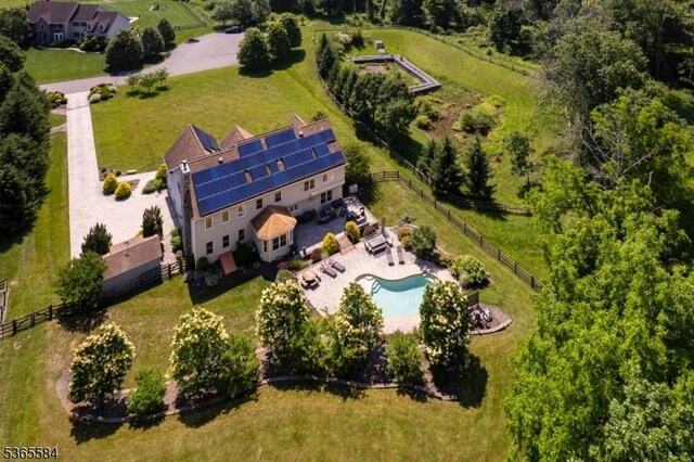 4 Wingover Farm Ct, Raritan Twp, NJ 08822 - aerial view of property and surrounding area with a pool area