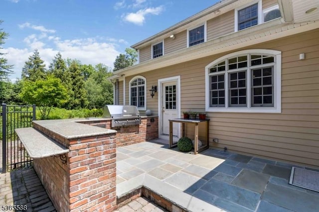 10 Westminster Pl, Morris Twp, NJ 07960 - view of patio with exterior kitchen