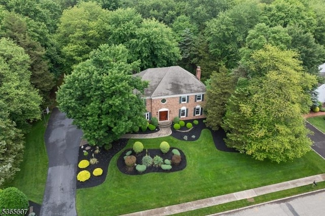 10 Kilmer Dr, Hillsborough Twp, NJ 08844 - view from above of property featuring a heavily wooded area