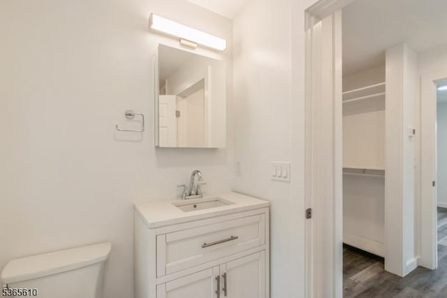 1489 Morris Ave, Union Twp, NJ 07083 - bathroom featuring vanity and wood finished floors