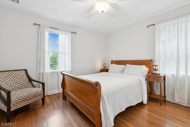 17 Lowell Ave, West Orange Twp, NJ 07052 - bedroom featuring wood finished floors and a ceiling fan
