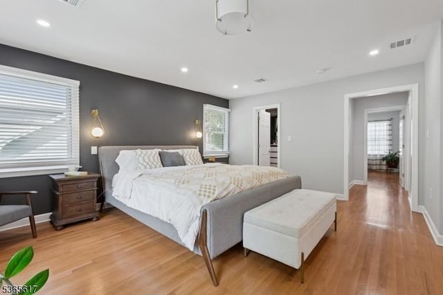 17 Lowell Ave, West Orange Twp, NJ 07052 - bedroom featuring light wood-style floors and recessed lighting