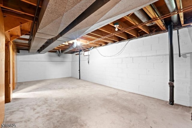 1265 Iris St, North Brunswick Twp, NJ 08902 - view of unfinished below grade area