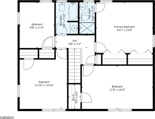 1265 Iris St, North Brunswick Twp, NJ 08902 - view of property floor plan