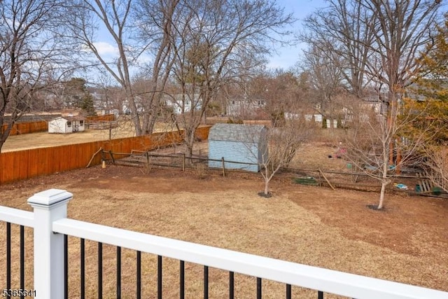 9 Village Ct, Flemington Boro, NJ 08822 - fenced backyard featuring a storage unit