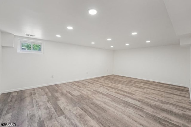 922C Merritt Dr, Hillsborough Twp, NJ 08844 - basement with recessed lighting and wood finished floors