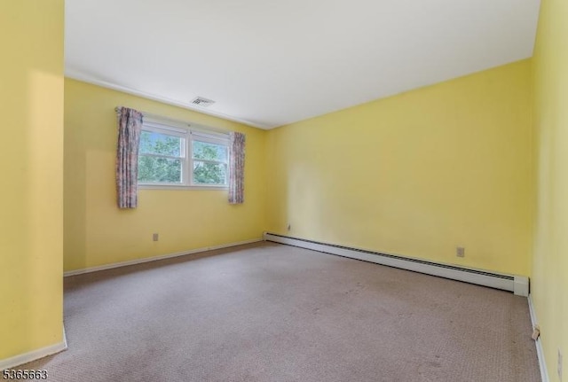 708 Carlene Dr, Bridgewater Twp, NJ 08807 - unfurnished room featuring a baseboard radiator and carpet flooring