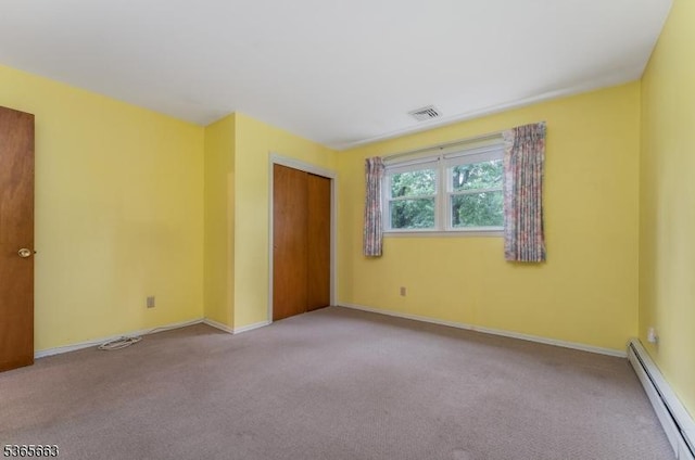 708 Carlene Dr, Bridgewater Twp, NJ 08807 - unfurnished room featuring a baseboard radiator and carpet flooring