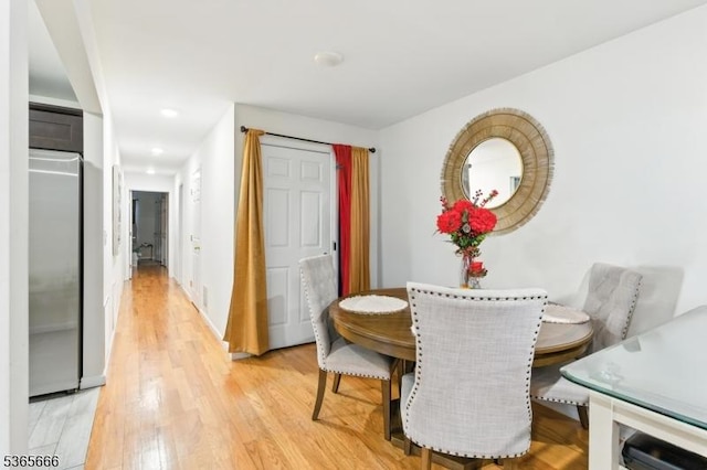 112-114 N 13th St, Newark City, NJ 07107 - dining space with light wood finished floors and recessed lighting