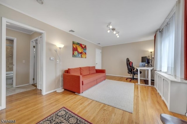 16 Ridgewood Pkwy W, Denville Twp, NJ 07834 - living area with a desk and light wood-style floors