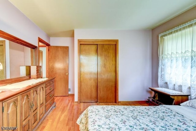 508 Stony Brook Dr, Bridgewater Twp, NJ 08807 - bedroom featuring light wood-type flooring and a closet