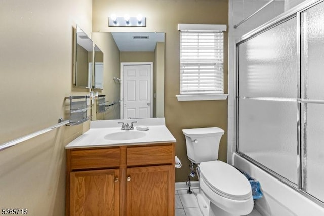 8 Cobblers Cir, Franklin Twp, NJ 08823 - bathroom featuring vanity, enclosed tub / shower combo, and tile patterned floors