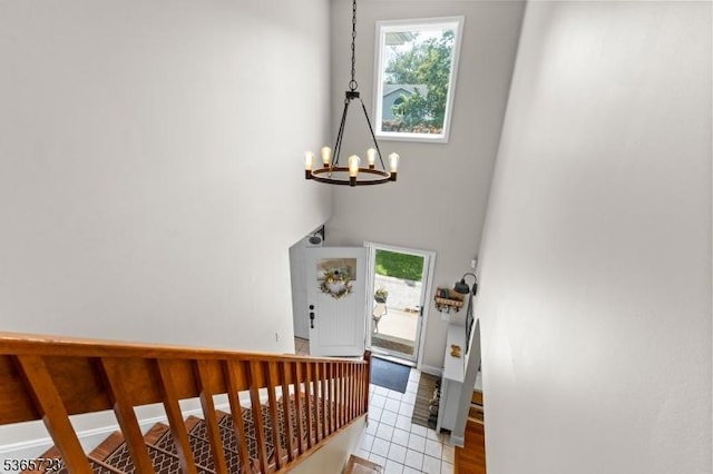 825 Odonnell Ave, Scotch Plains Twp, NJ 07076 - foyer entrance with a chandelier