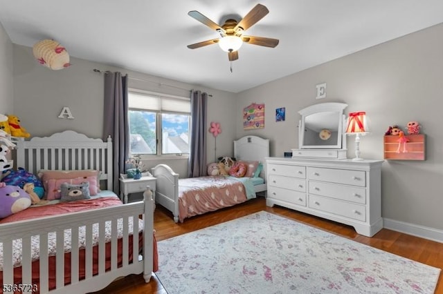 825 Odonnell Ave, Scotch Plains Twp, NJ 07076 - bedroom featuring wood finished floors and ceiling fan