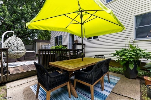 825 Odonnell Ave, Scotch Plains Twp, NJ 07076 - view of patio with outdoor dining area and a wooden deck