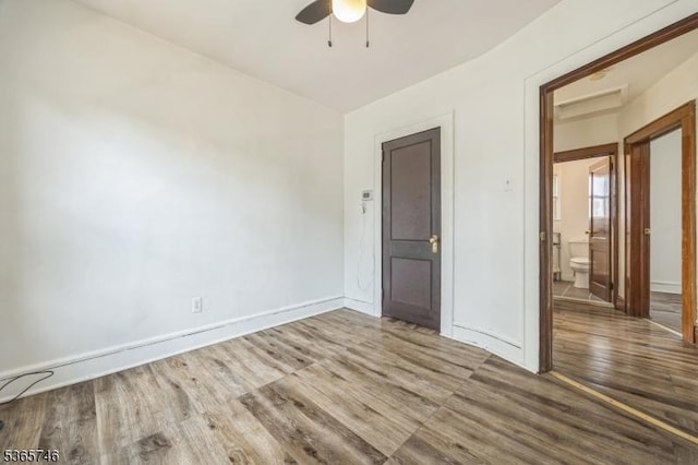 522 Locust Ave, Hillside Twp, NJ 07205 - spare room with wood finished floors and a ceiling fan