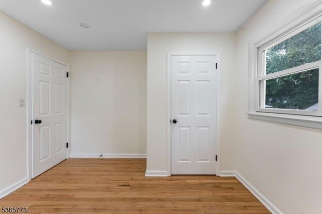 1837 Barnett St, Rahway City, NJ 07065 - unfurnished room featuring light wood-type flooring and recessed lighting
