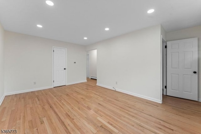 1837 Barnett St, Rahway City, NJ 07065 - spare room featuring light wood-type flooring and recessed lighting