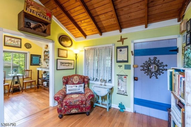 3 Maple Rd, Vernon Twp, NJ 07461 - living area with wood ceiling and wood finished floors