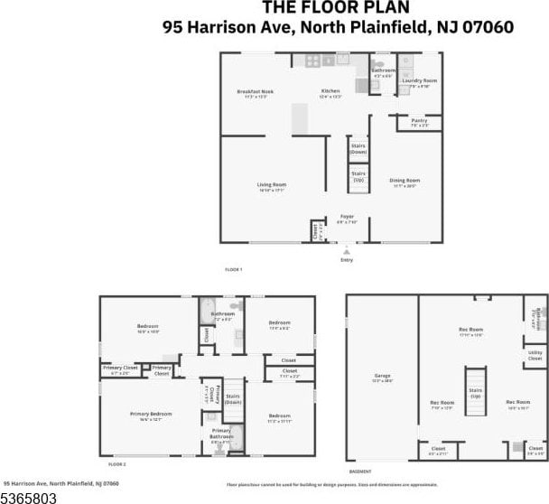 95 Harrison Ave, North Plainfield Boro, NJ 07060 - view of room layout