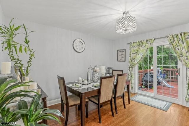 95 Harrison Ave, North Plainfield Boro, NJ 07060 - dining room featuring a chandelier and wood finished floors