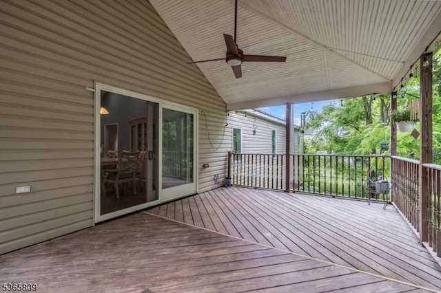 9 Mueller Ln, Franklin Twp, NJ 07882 - deck with a ceiling fan